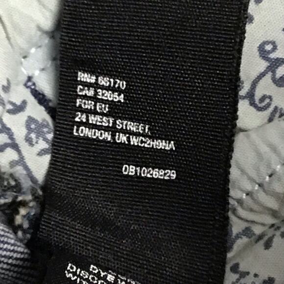 FREE PEOPLE We The Free Skinny Jett Baltic Blue Moto Zip Pocket Ankle Jeans 25 - Picture 14 of 15